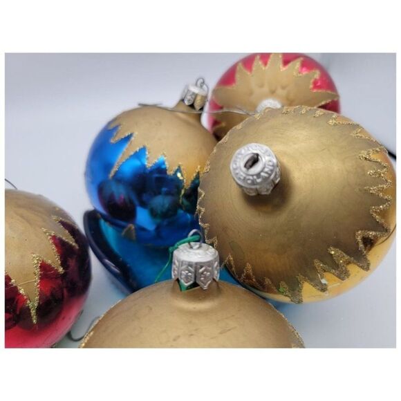 Vintage Extra Large Hand Painted Ornaments - Picture 2 of 5